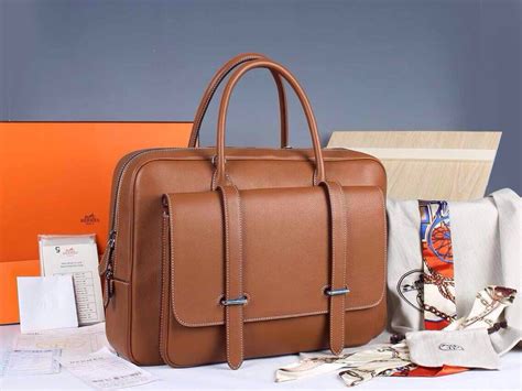 Hermes leather briefcase